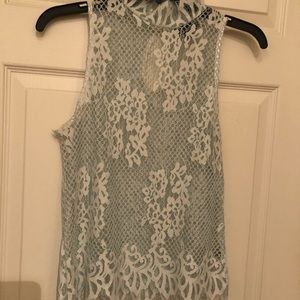 Top shop sleeveless lace top